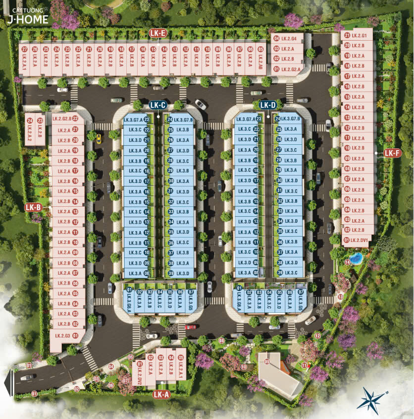 mặt bằng cát tường j home