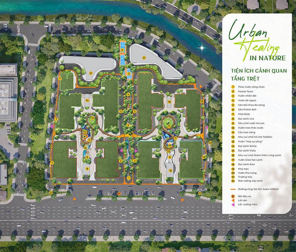 mặt bằng tổng thể the lapura