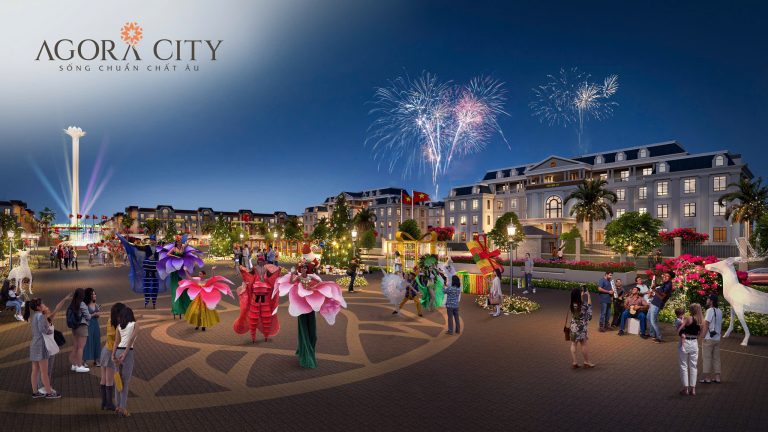 quảng tường dự án agora city