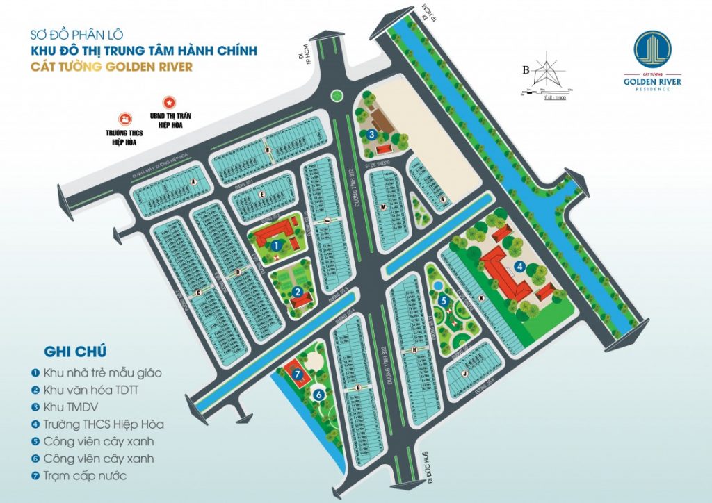 mặt bằng cát tường golden river residence
