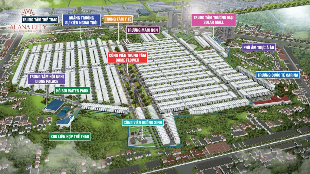 tiện ích nội khu Dự án alana city