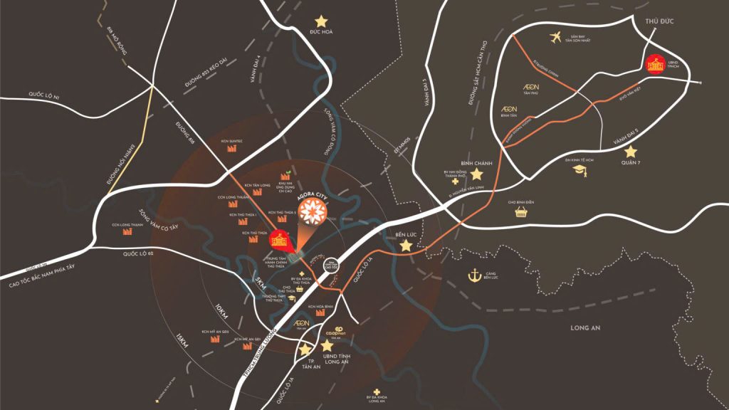 vị trí dự án agora city