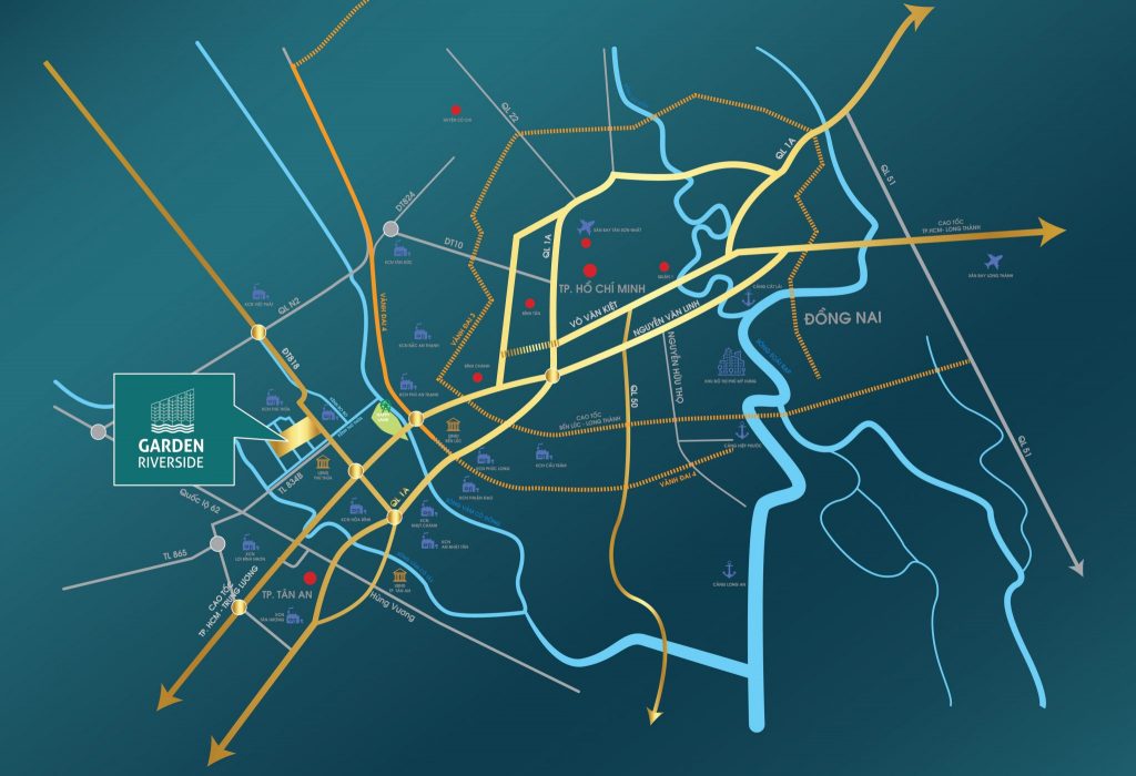 vị trí garden riverside