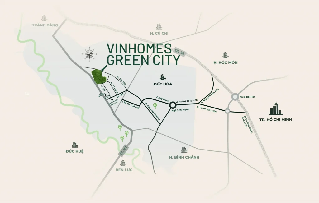 vị trí vinhomes green city