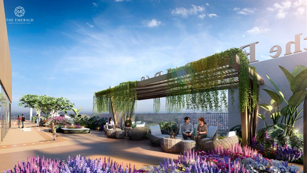 Tiện ích tầng mái The Emerald 68