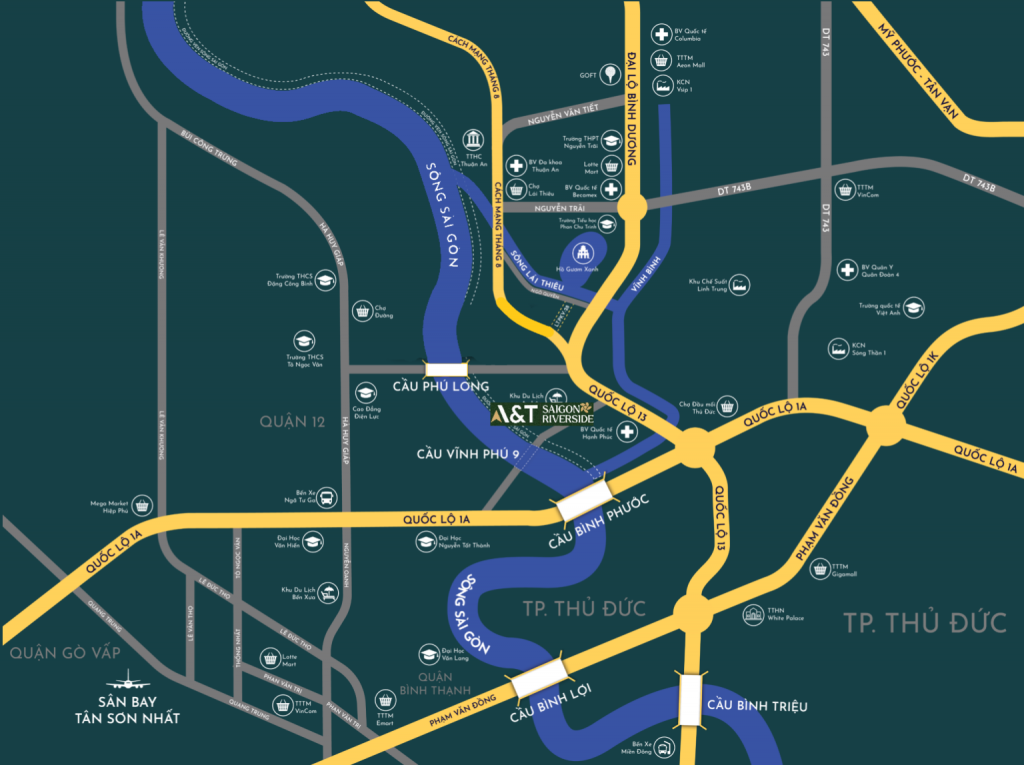 vị trí A&T saigon riverside