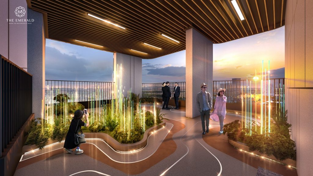 Tiện ích tầng mái The Emerald 68