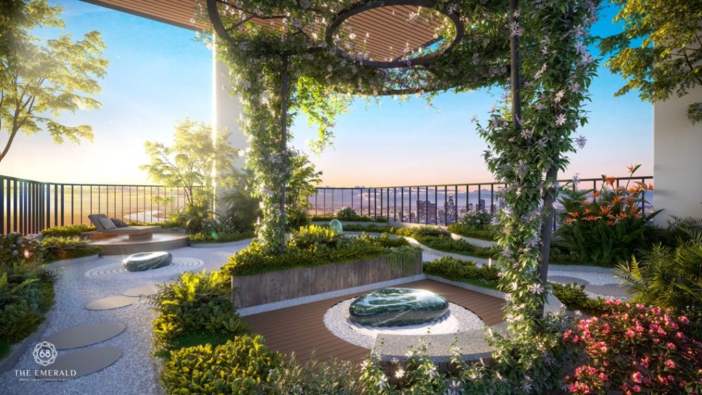 Tiện ích tầng mái The Emerald 68