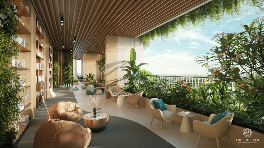 Tiện ích tầng mái The Emerald 68