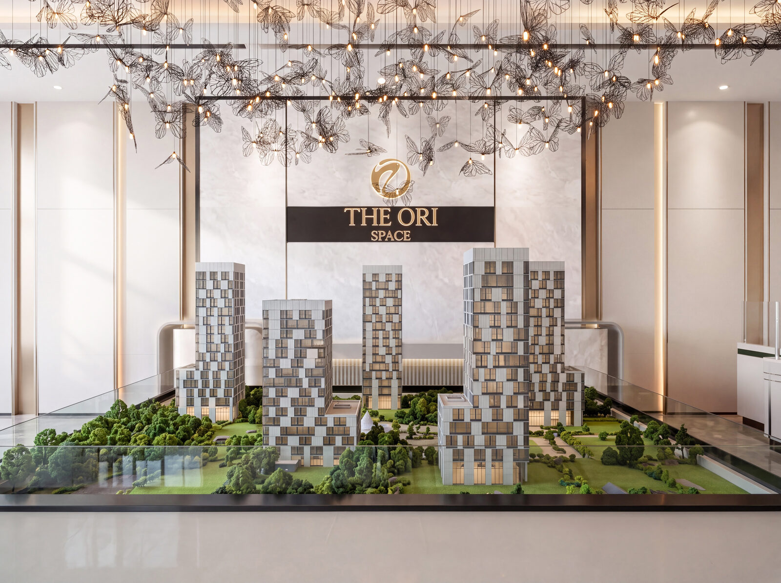 Sa bàn tổng thể dự án The Ori Space trưng bày tại sales gallery, Mỹ Hạnh, Tây Ninh